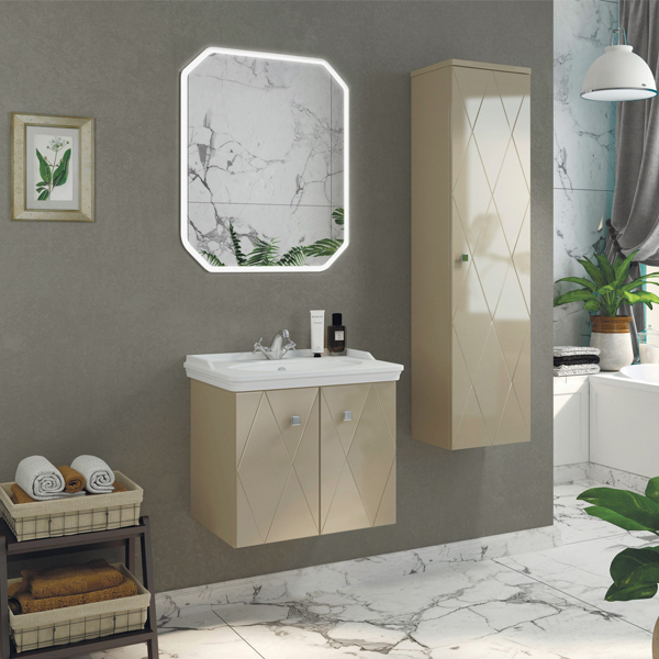 Зеркало Comforty Колеус-65 светодиодная подсветка, бесконтактный сенсор 00-00005259CF 80x65 фото