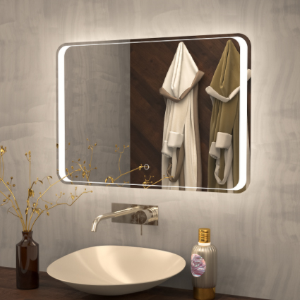 Зеркало с подсветкой Art&Max Elegant AM-Ele-900-800-DS-F 90x80 фото