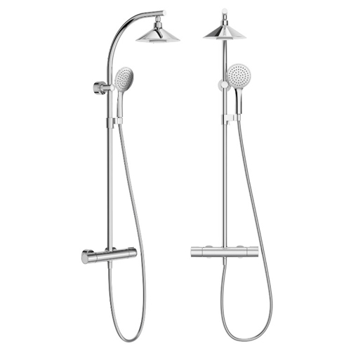 Душевая система (стойка) с термостатом Jacob Delafon Moxie E5799-CP с беспроводным динамиком фото