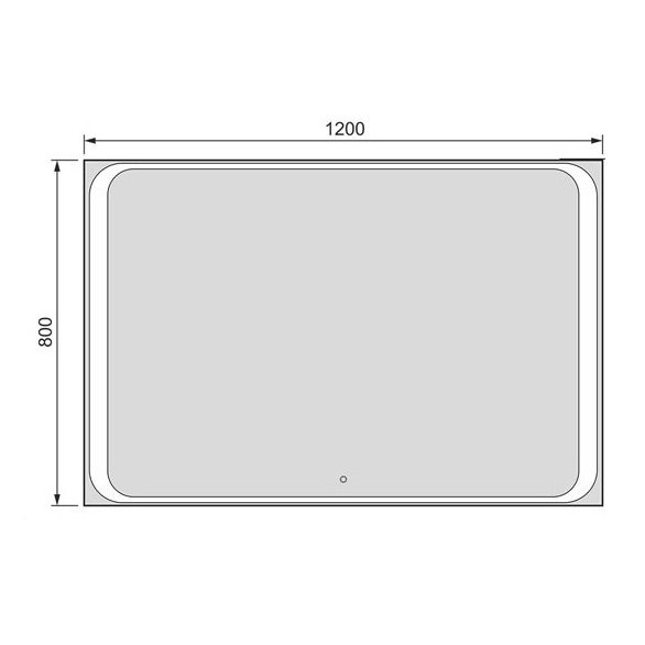 Зеркало с подсветкой Jorno Modul Mоl.02.120/W 120 см фото