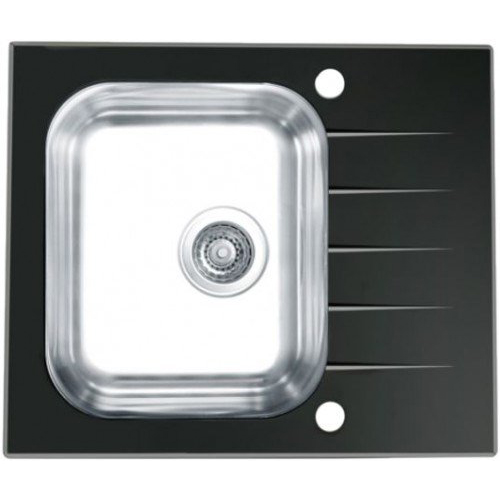Мойка для кухни Alveus Vitro 10 черное стекло фото
