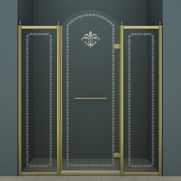 Душевая дверь Cezares Retro RETRO-B-13-150-CP-Br-R 150 см бронза R фото