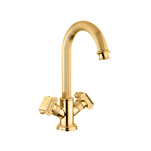 Смеситель для раковины двухвентильный Cezares Olimp OLIMP-LS2-03/24-O золото фото