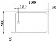 Поддон для душа Cezares Tray TRAY-A-AH-110/90-15-W 110х90 фото