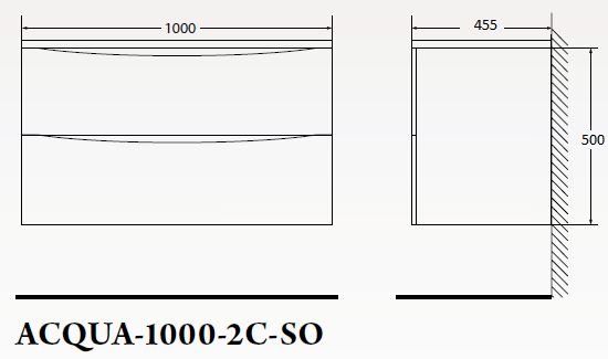 Тумба под раковину BelBagno Acqua ACQUA-1000-2C-SO-CVG 100 см Cemento Verona Grigio фото