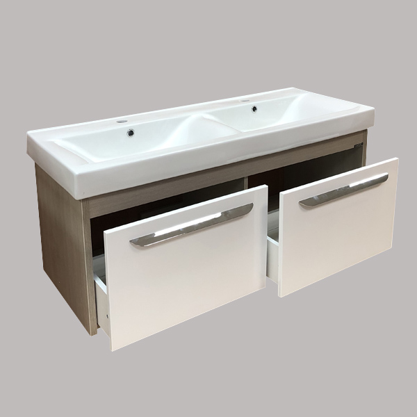 Тумба Comforty Твикс-120П сосна лоредо с раковиной Comforty 8112 фото