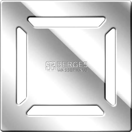Душевой трап Berges Wasserhaus Zentrum Norma 091463 15 x15 см, хром фото