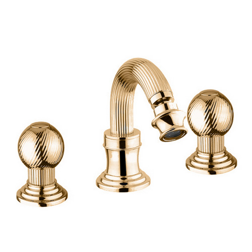 Смеситель для биде двухвентильный Cezares Olimp OLIMP-BBS2-03/24-M золото фото