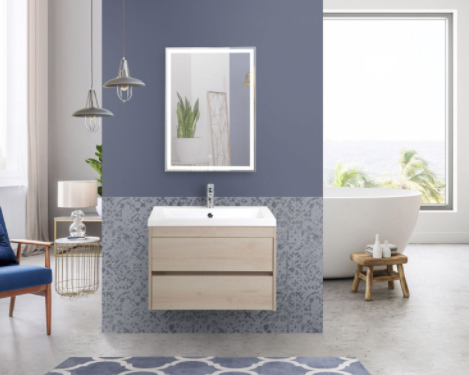 Тумба с раковиной подвесная Art&Max Family Family-750-2C-SO-PB 75 см сканди фото