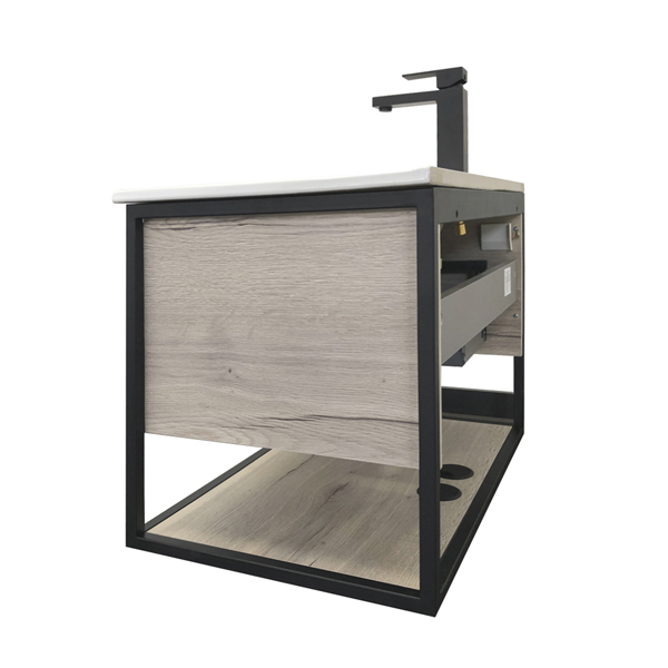 Тумба Comforty Бонн-75 графит/дуб дымчатый с раковиной COMFORTY 75E 00-00008475 фото