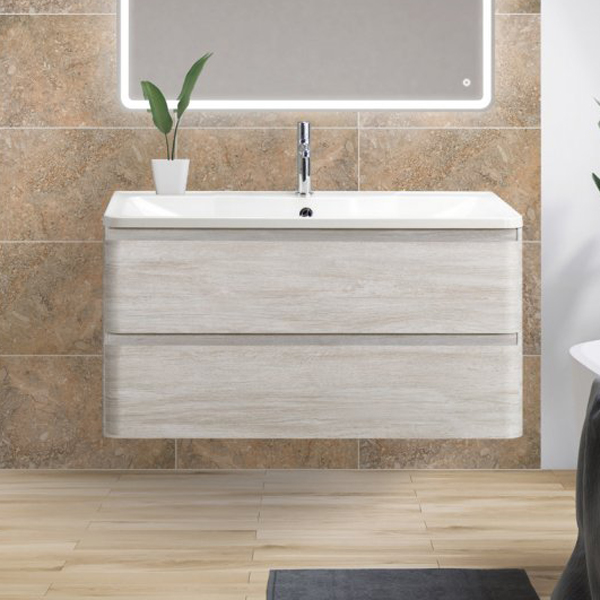 Тумба под раковину BelBagno Albano ALBANO-1000-2C-SO-RVB 100 см Rovere Vintage Bianco фото
