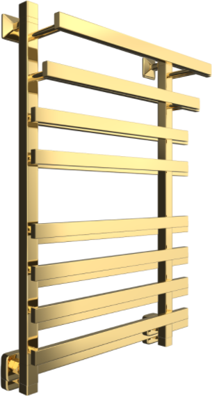 Полотенцесушитель водяной Двин F plaza 80/50 К3 квадрат Золотой хром (4656754414790) фото