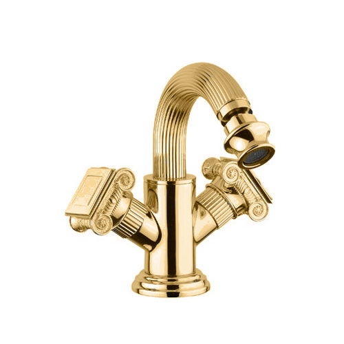 Смеситель для биде двухвентильный Cezares Olimp OLIMP-BS2-03/24-O золото фото