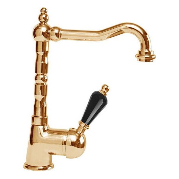 Смеситель для кухни Cezares Vintage VINTAGE-LLM2-03-Sw-N золото/swarovski Nero фото