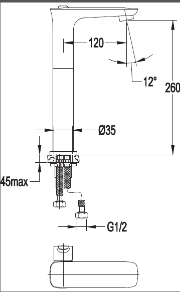 Смеситель для накладных раковин Cezares Tesoro TESORO-F-LC-01-W0 фото