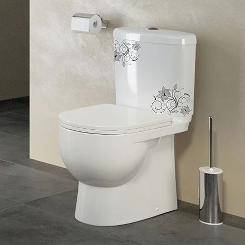 Унитаз-компакт Sanita luxe Art Flora с сиденьем soft close ARTSLCC10040622 фото