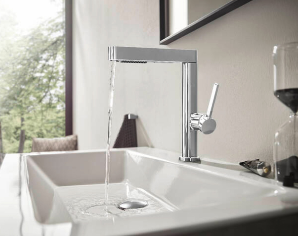 Смеситель для раковины Hansgrohe Finoris 2jet 76063000 хром, с вытяжной лейкой фото