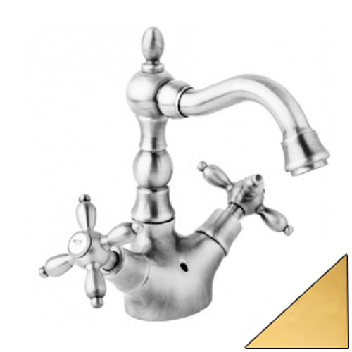 Смеситель для раковины двухвентильный Cezares Atlantis Nostalgia ATLANTIS-NOSTALGIA-LS2-03/24 золото фото