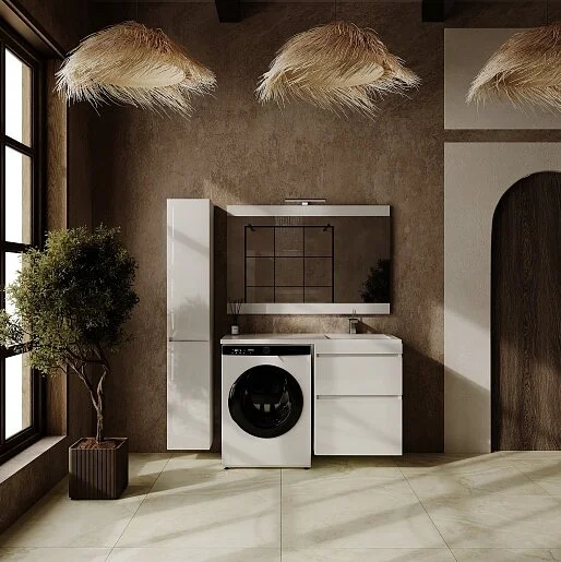 Тумба под стиральную машину подвесная Style Line Даллс Леон 120 Люкс Plus СС-00002440 фото