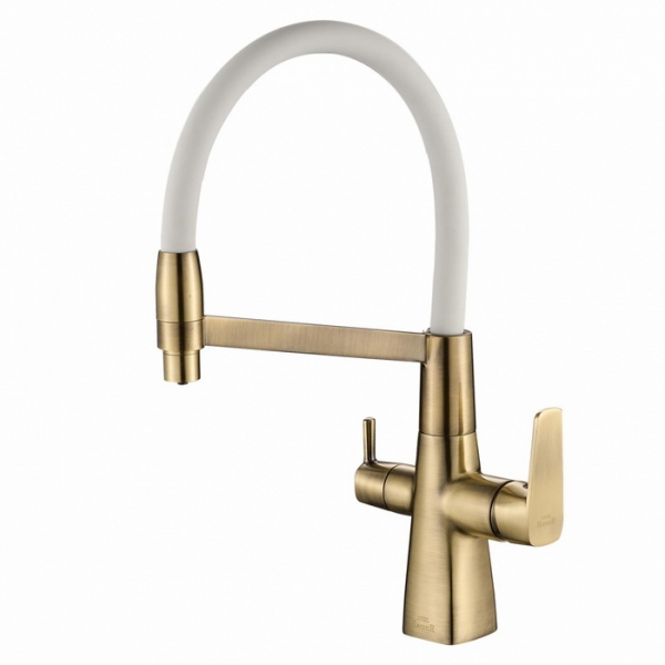 Смеситель для кухни кухни с фильтром для воды Zorg Steel Hammer SH 818-8 BRONZE фото