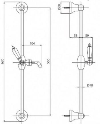 Душевой гарнитур Cezares Vintage VINTAGE-SD-03/24-Sw-N золото/swarovski Nero фото