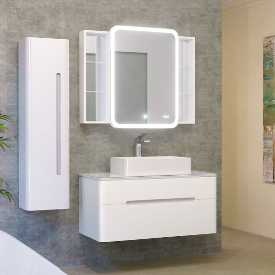 Тумба под раковину Jorno Bosko Bos.01.100/P/W 100 см фото