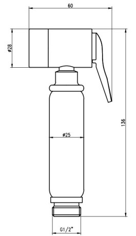 Гигиеническая лейка со шлангом Savol SK-PQT04 фото