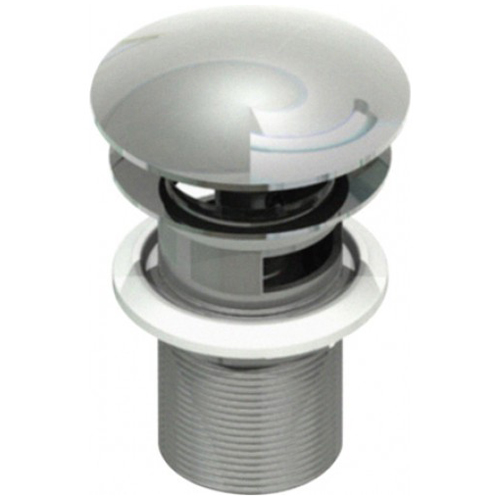 Донный клапан с системой Клик-клак с переливом Cezares Ariel CZR-SAT1-04 сатин фото