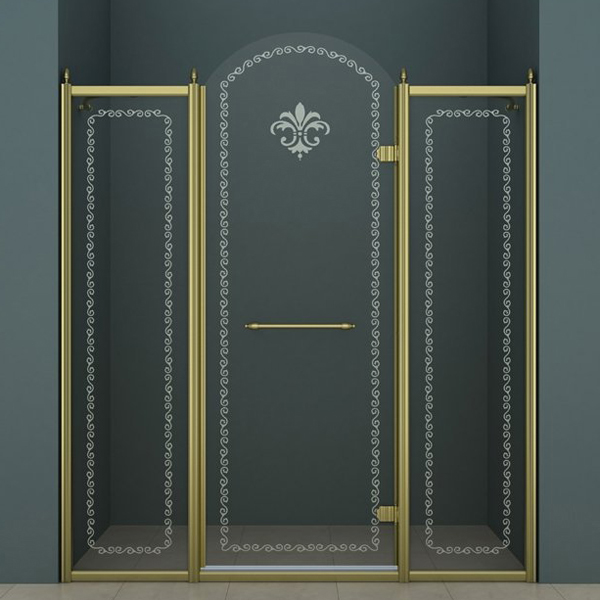 Душевая дверь Cezares Retro RETRO-B-13-130-CP-Br-R 130 см бронза R фото