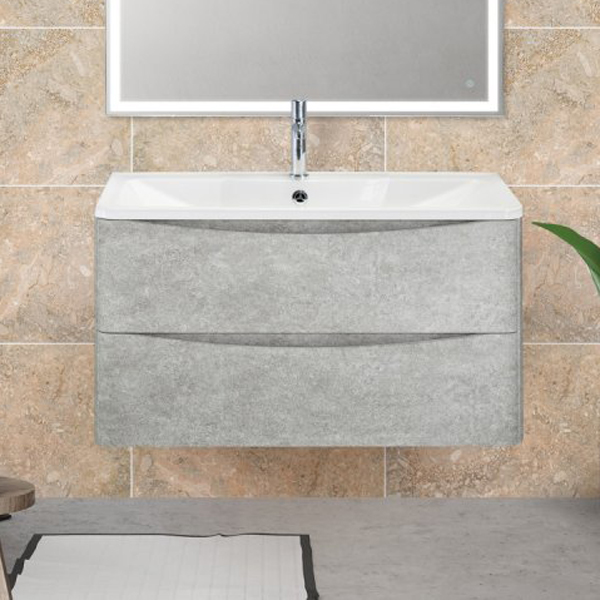 Тумба под раковину BelBagno Acqua ACQUA-1000-2C-SO-CVG 100 см Cemento Verona Grigio фото