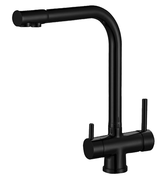 Смеситель для кухни под фильтр Zorg Clean Water ZR 348 YF BLACK фото