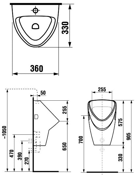 Писсуар с внешним подводом воды Jika Livo 4020.1.000.000.1 фото
