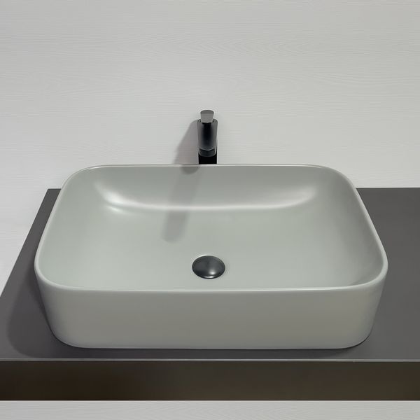 Накладная раковина Comforty 78575MH-60 00-00012237 61x38 светло-серая матовая фото