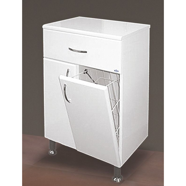 Тумба напольная с бельевой корзиной Misty Люси 50 Э-Люс07050-011Бк фото