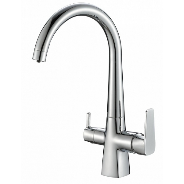 Смеситель для кухни кухни с фильтром для воды Zorg Steel Hammer SH 819 CR фото