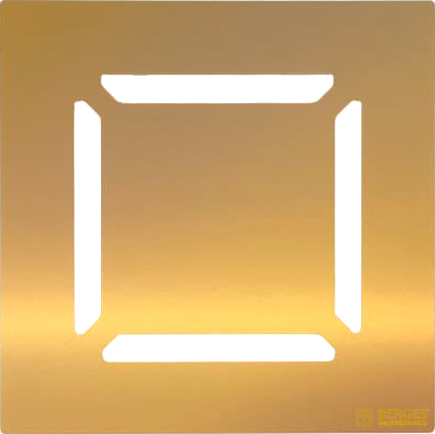 Душевой трап Berges Wasserhaus Zentrum Norma 092462 10 x10 см, золото фото