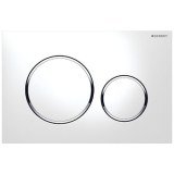 Смывная клавиша Geberit Sigma 20 115.882.KJ.1 белый/глянцевый хром фото