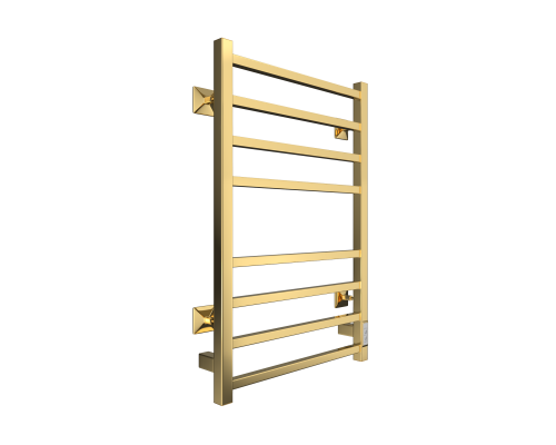 Электрический полотенцесушитель ДВИН L plaza neo 80/50 К диммер квадрат Золотой хром (4657763757717) фото