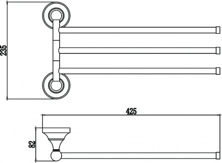 Полотенцедержатель Savol 68B S-06803B фото