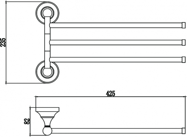 Полотенцедержатель Savol 68A S-06803A фото