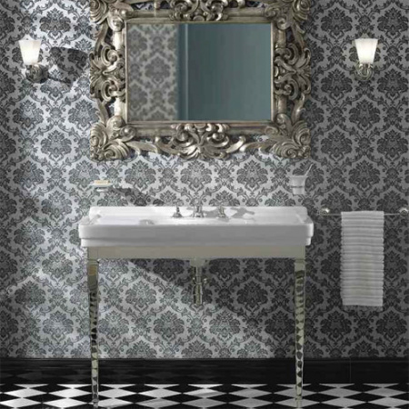 Раковина с металлической консолью Sbordoni Neoclassica 5700+N700 105 см фото