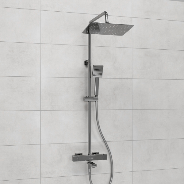 Душевая система (стойка) с термостатом WasserKRAFT Thermo A199.069.141.087.CH хромоникель фото