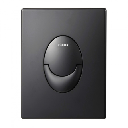 Кнопка смыва пневматическая Abber AC0125MB черная матовая фото