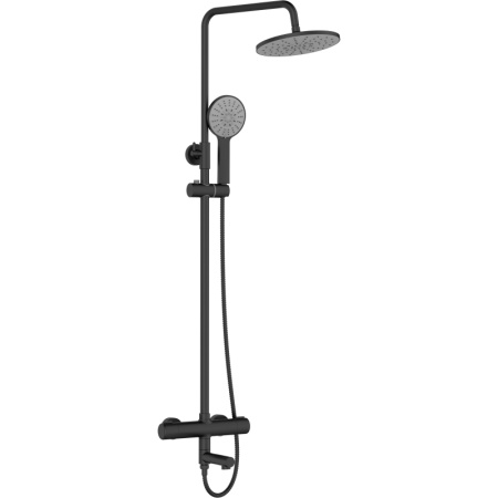 Душевая система Agger Thermo A2461144 Черная фото
