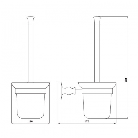 Ершик для унитаза Rush Crete CR35710 фото