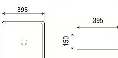 Накладная раковина WeltWasser Elbach ELBACH 20755 39,5х39,5 фото