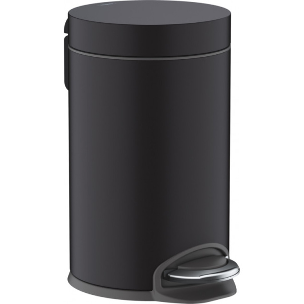 Мусорное ведро для ванной Hansgrohe AddStoris 41775670 черная матовая фото