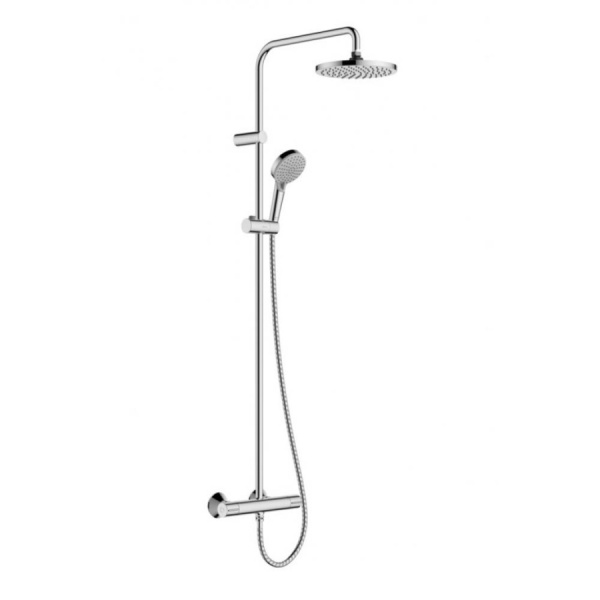 Душевая система (стойка) с термостатом Hansgrohe Vernis Blend Showerpipe 200 1jet Green 26318000 хром фото