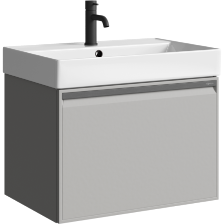Тумба под раковину Aqwella Pure 66 PUR0165ST серый туман фото