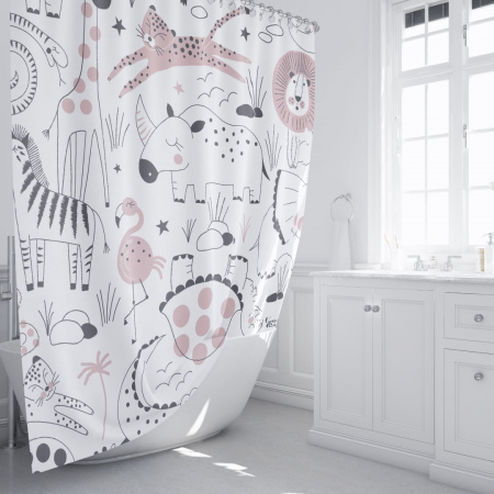 Текстильная шторка для ванны Fixsen Design Africa FX-2510 фото